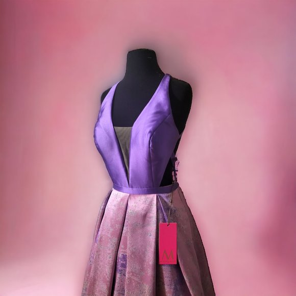 Morell Maxie Metallic Jacquard Print Ball Gown - Picture 6 of 8